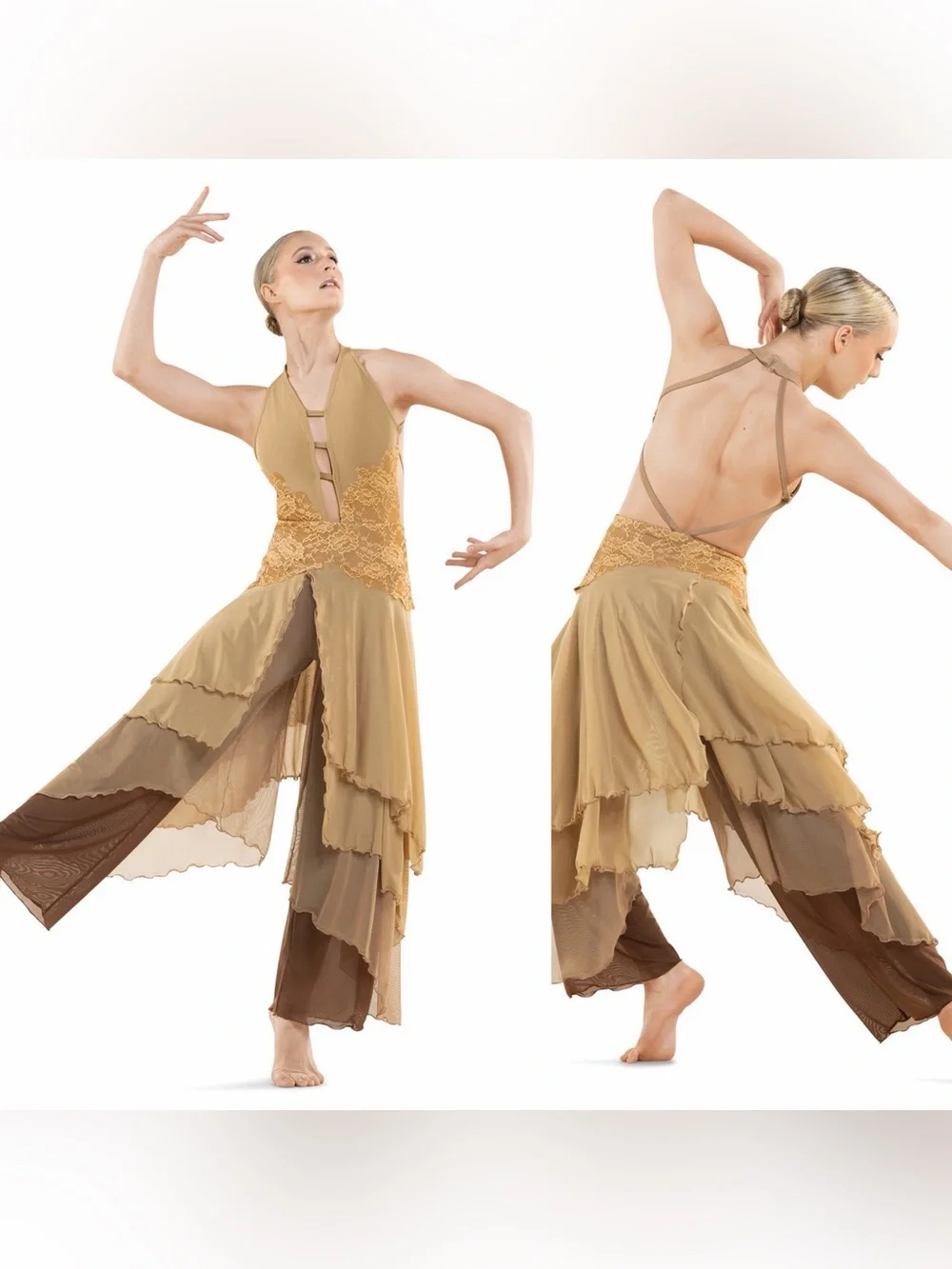 Tenth House 2 Die 4 Dance costume contemporary lyrical SAHARA TD26486 PA XSA
